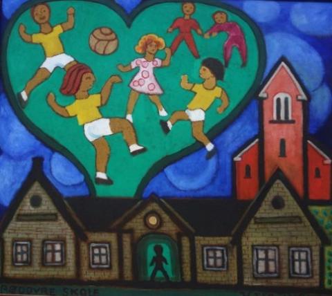 Rødovre Skole – Billede af Heerup Museum, Rødovre